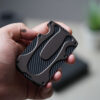 Carbon Elastic Band Wallet with Unique Design