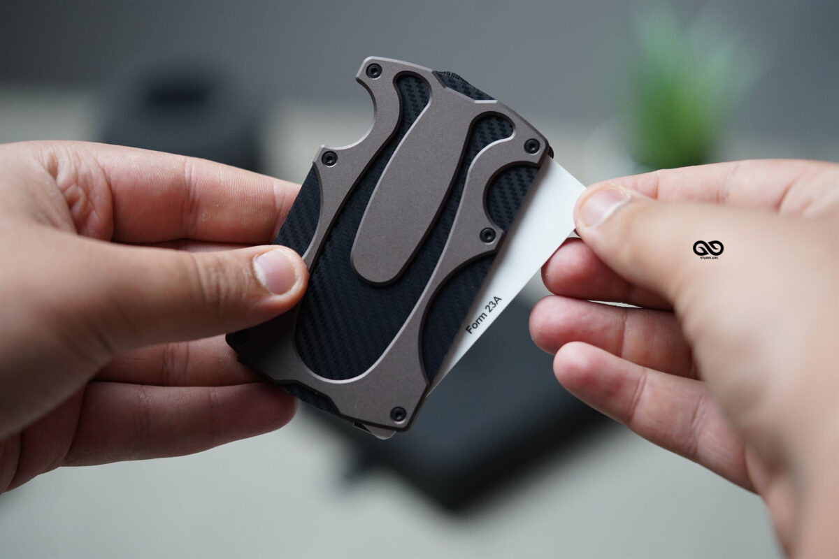 Carbon Elastic Band Wallet with Unique Design