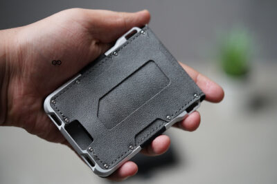 Hybrid Flip Texture Wallet with ID Window