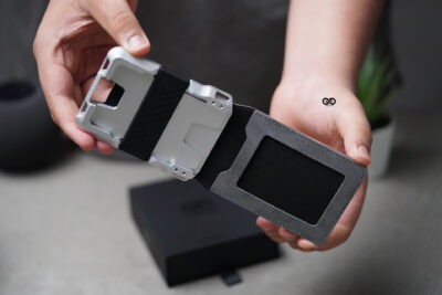 Hybrid Flip Texture Wallet with ID Window