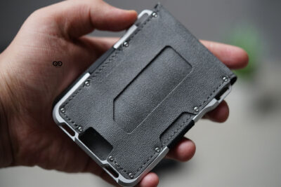Hybrid Flip Texture Wallet with ID Window