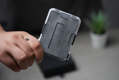 Hybrid Flip Texture Wallet with ID Window