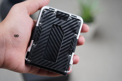 Hybrid Flip Texture Wallet with ID Window