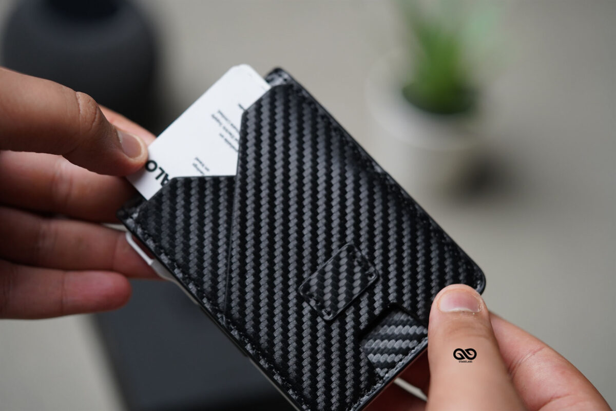 Hybrid Flip Texture Wallet with ID Window