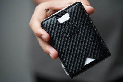 Hybrid Flip Texture Wallet with ID Window