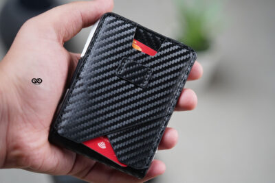 Hybrid Flip Texture Wallet with ID Window