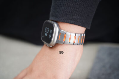 Stainless Steel Chain Strap with FKM Rubber For Apple Watch 49 (Series Ultra/Ultra 2/Ultra 3)