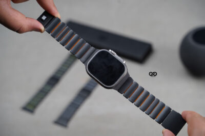 Ultraflex Titanium Link Strap with Magnetic Closure For Apple Watch 49 (Series Ultra/Ultra 2/Ultra 3) Classy Design