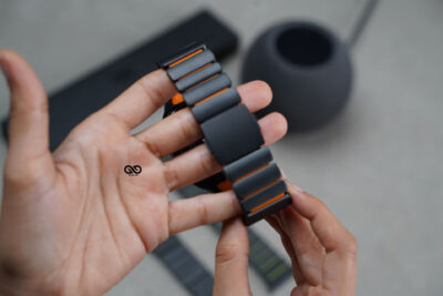 Ultraflex Titanium Link Strap with Magnetic Closure For Apple Watch 49 (Series Ultra/Ultra 2/Ultra 3) Classy Design