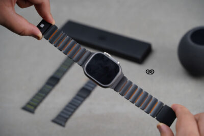 Ultraflex Titanium Link Strap with Magnetic Closure For Apple Watch 49 (Series Ultra/Ultra 2/Ultra 3) Classy Design