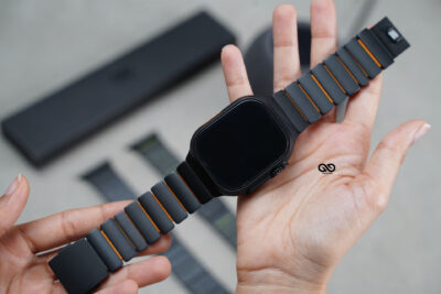 Ultraflex Titanium Link Strap with Magnetic Closure For Apple Watch 49 (Series Ultra/Ultra 2/Ultra 3) Classy Design