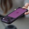 Burgundy Fiber Bumper for iPhone 18 Pro(Bumper, not a Case)