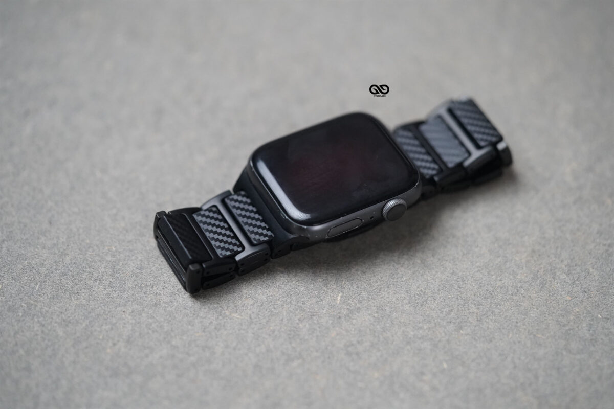Real Carbon Titanium Link Strap With Magnetic Closure For Apple Watch 44MM 45MM 46MM Series 4 5 6 7 8 9 10 11 12 (SE 2 3 Gen)