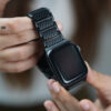 Real Carbon Titanium Link Strap With Magnetic Closure For Apple Watch 44MM 45MM 46MM Series 4 5 6 7 8 9 10 11 12 (SE 2 3 Gen)