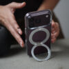 360 Degree MagSafe Transparent Slim Hard Case With Kickstand For iPhone 18 Pro/18 Pro Max (Non Yellowing)