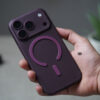 Burgundy Magsafe Ultra Thin Case For iPhone 18 Pro/18 Pro Max(Camera Cutout)