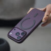 Burgundy Magsafe Ultra Thin Case For iPhone 18 Pro/18 Pro Max(Without Camera Cutout)