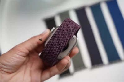 Dark Cherry Braided Solo Loop For Apple Watch 49 (Series Ultra/Ultra 2/Ultra 3)