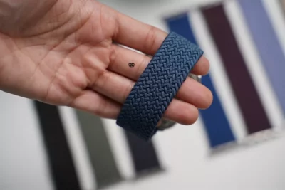 Abyss Blue Braided Solo Loop For Apple Watch 49 (Series Ultra/Ultra 2/Ultra 3)