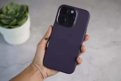 Grainy Textured Vegan Leather Case for iPhone 14 Pro Max