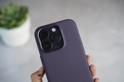 Grainy Textured Vegan Leather Case for iPhone 14 Pro Max