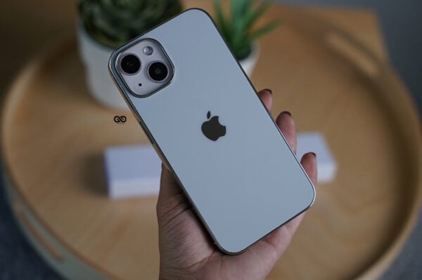White Glass Finish Soft case for iPhone 14 Plus