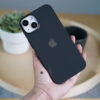 Space Greyish Black Glass Finish Soft case for iPhone 14 Plus