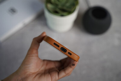 Grainy Textured Vegan Leather Case for iPhone 14 Pro Max