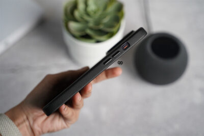 Grainy Textured Vegan Leather Case for iPhone 14 Pro Max