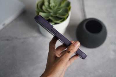 Grainy Textured Vegan Leather Case for iPhone 14 Pro Max