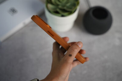 Grainy Textured Vegan Leather Case for iPhone 14 Pro Max