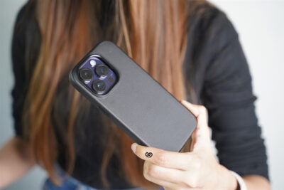 Grainy Textured Vegan Leather Case for iPhone 14 Pro Max