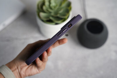 Grainy Textured Vegan Leather Case for iPhone 14 Pro Max