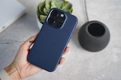 Grainy Textured Vegan Leather Case for iPhone 14 Pro Max