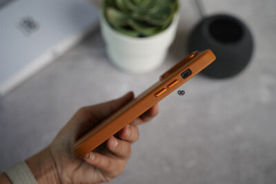 Grainy Textured Vegan Leather Case for iPhone 14 Pro Max