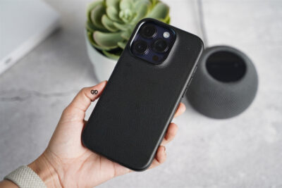 Grainy Textured Vegan Leather Case for iPhone 14 Pro Max