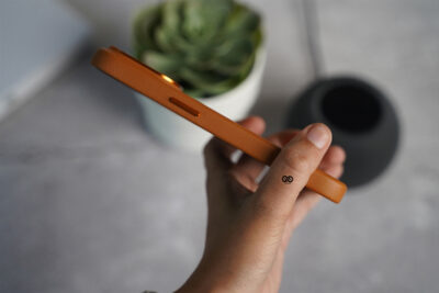 Grainy Textured Vegan Leather Case for iPhone 14 Pro Max