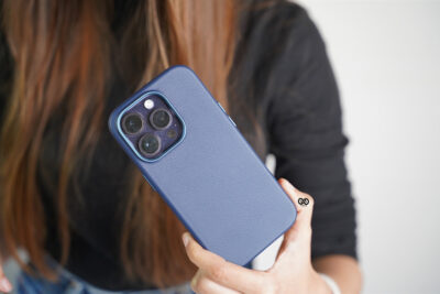 Grainy Textured Vegan Leather Case for iPhone 14 Pro Max