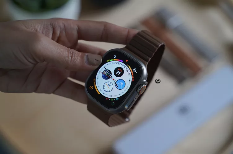Saddle Brown Magnetic Leather Loop For Apple Watch 42MM 41MM 40MM Series 4 5 6 7 8 9 10 11 SE SE 2 Gen
