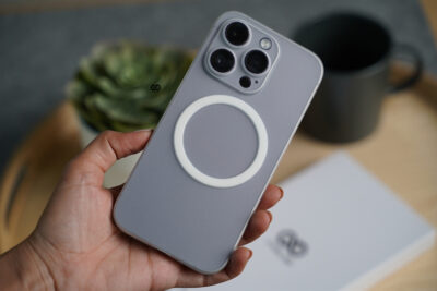 Frosted White Magsafe Ultra Thin Case for iPhone 14 Pro Max