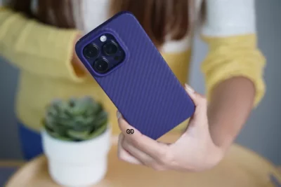 Magsafe Deep Purple Real Aramid Carbon Fiber Case For iPhone 14 Pro and 14 Pro Max - Image 15