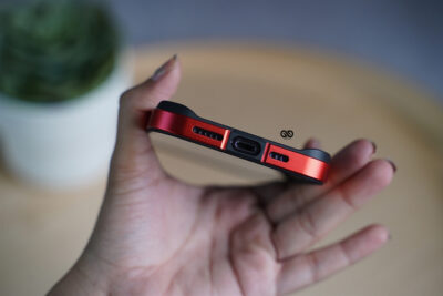 Red Fiber Bumper for iPhone 14 Pro (Bumper, not a Case)