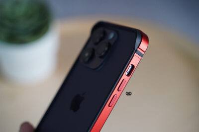 Red Fiber Bumper for iPhone 14 Pro (Bumper, not a Case)