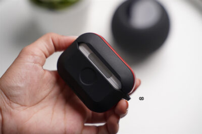 Black Red Rugged Airpod Case For Airpods Pro (2nd Generation)