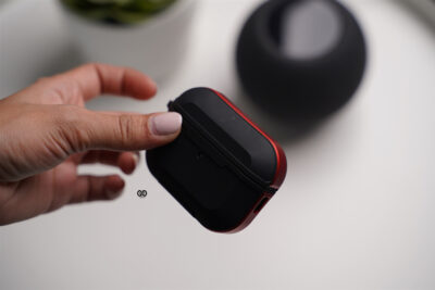 Black Red Rugged Airpod Case For Airpods Pro (2nd Generation)