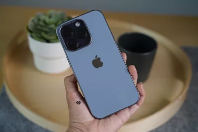 Sierra Blue Glass Finish Soft case for iPhone 14 Pro