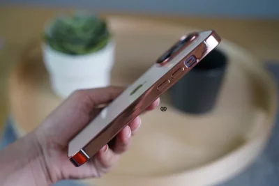 Rose Gold Glass Finish Soft case for iPhone 14 Pro