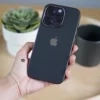 Space Greyish Black Glass Finish Soft case for iPhone 14 Pro