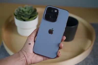 Sierra Blue Glass Finish Soft case for iPhone 14 Pro Max