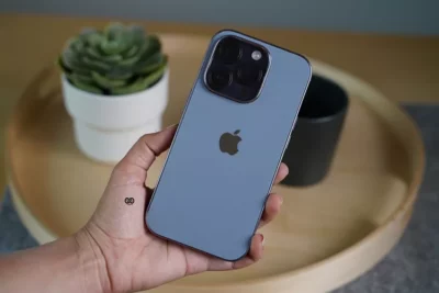 Sierra Blue Glass Finish Soft case for iPhone 14 Pro